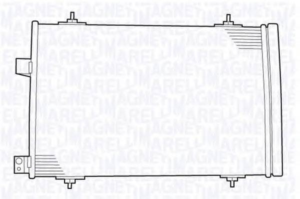 MAGNETI MARELLI 350203639000 Конденсатор, кондиціонер