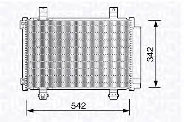 MAGNETI MARELLI 350203673000 Конденсатор, кондиціонер