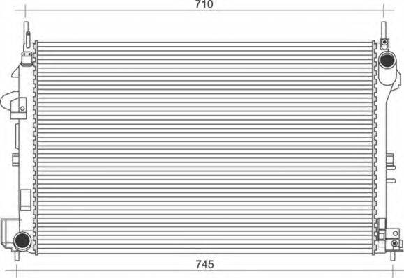 MAGNETI MARELLI 350213112200 Радіатор, охолодження двигуна