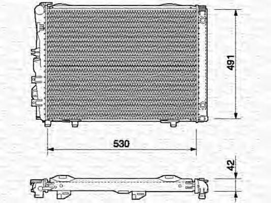 MAGNETI MARELLI 350213541000 Радіатор, охолодження двигуна