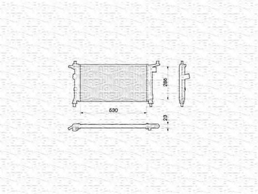 MAGNETI MARELLI 350213775000 Радіатор, охолодження двигуна