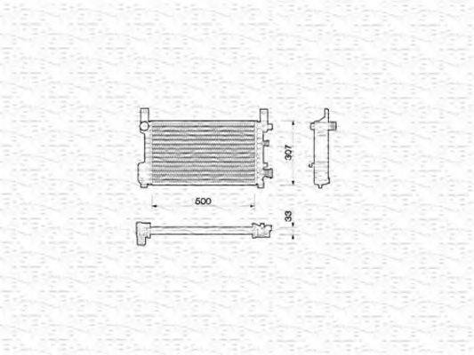 MAGNETI MARELLI 350213784000 Радіатор, охолодження двигуна