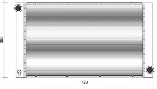 MAGNETI MARELLI 350213858000 Радіатор, охолодження двигуна