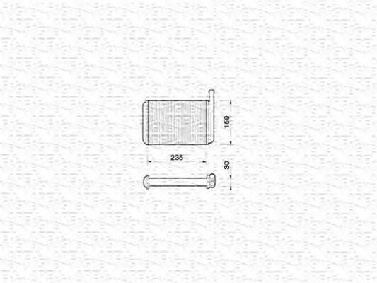 MAGNETI MARELLI 350218208000 Теплообмінник, опалення салону