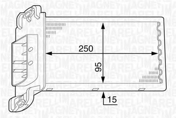 MAGNETI MARELLI 350218317000 Теплообмінник, опалення салону