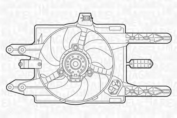 MAGNETI MARELLI 069422018010 Вентилятор, охолодження двигуна