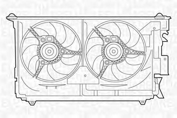 MAGNETI MARELLI 069422283010 Вентилятор, охолодження двигуна