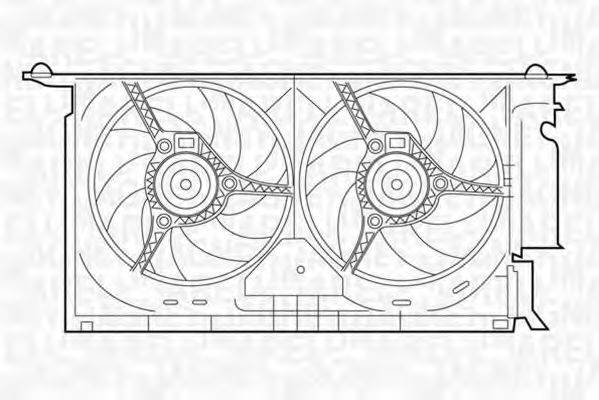 MAGNETI MARELLI 069422286010 Вентилятор, охолодження двигуна