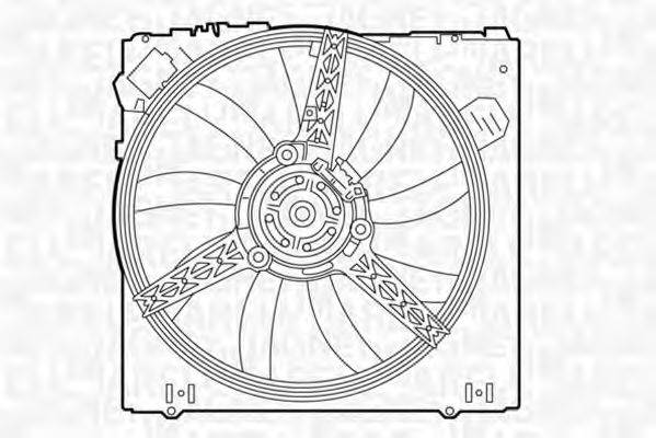 MAGNETI MARELLI 069422344010 Вентилятор, охолодження двигуна