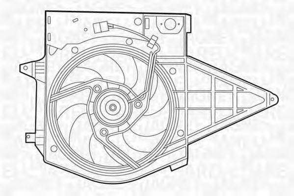 MAGNETI MARELLI 069422392010 Вентилятор, охолодження двигуна