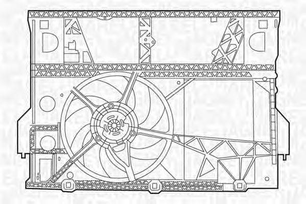 MAGNETI MARELLI 069422430010 Вентилятор, охолодження двигуна