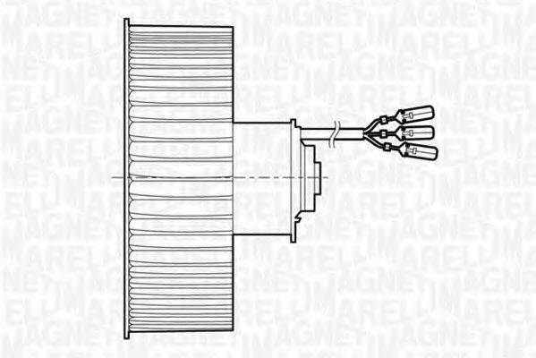 MAGNETI MARELLI 069401199010 Електродвигун, вентиляція салону