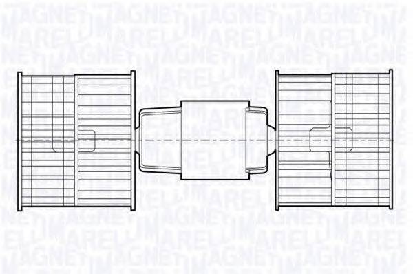 MAGNETI MARELLI 069412677010 Вентилятор салону