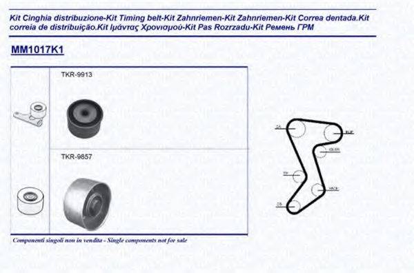 MAGNETI MARELLI 341310171101 Комплект ременя ГРМ