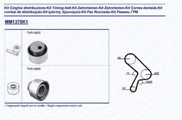 MAGNETI MARELLI 341313751101 Комплект ременя ГРМ