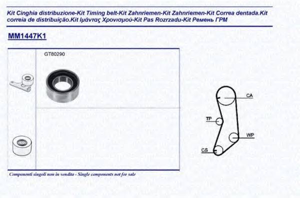 MAGNETI MARELLI 341314471101 Комплект ременя ГРМ